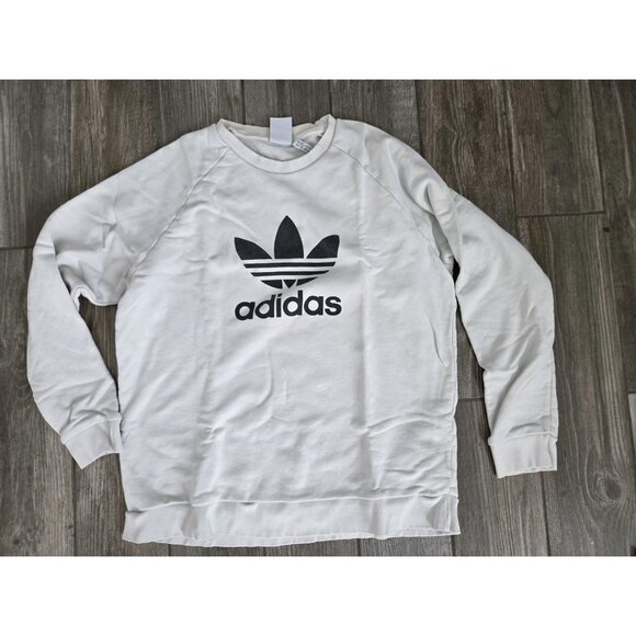 Adidas Crew Neck Graphic Sweatshirt White. Mens XL - Picture 7 of 8